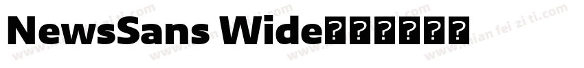 NewsSans Wide字体转换
